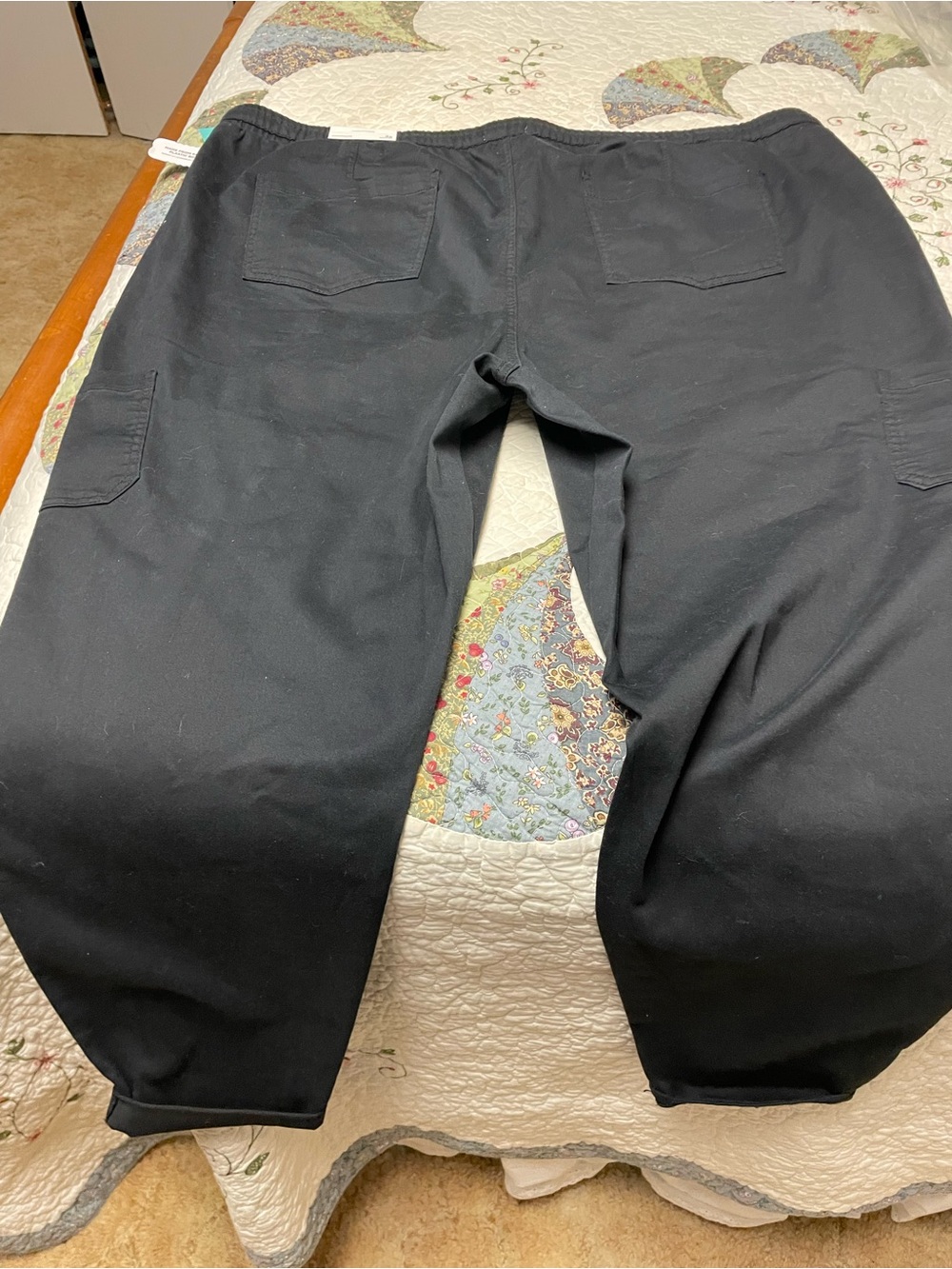 Maurices Black Ankle Cargo Jogger Pants - Picture 2 of 2